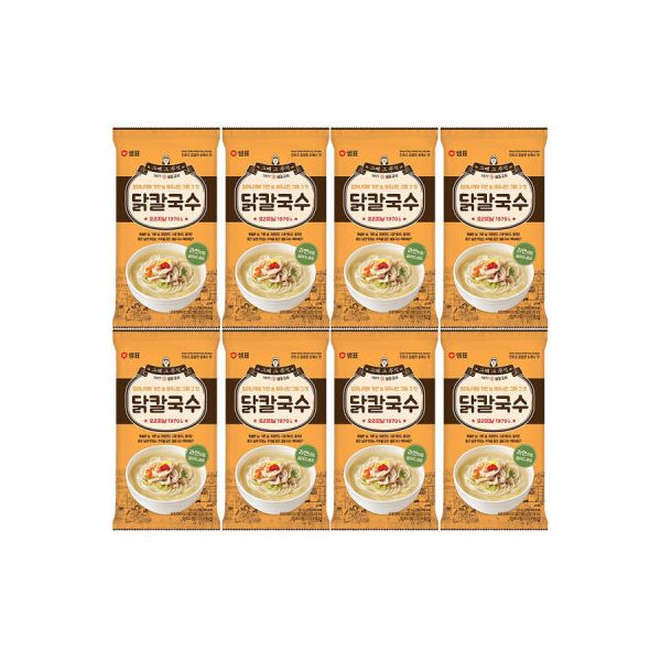 샘표 샘표 샘표 닭칼국수 101g x 8봉 샘표국시 야식 간편식