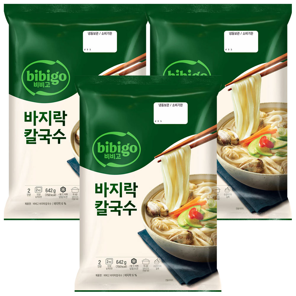 비비고 비비고 시원바지락칼국수 642g x 3개