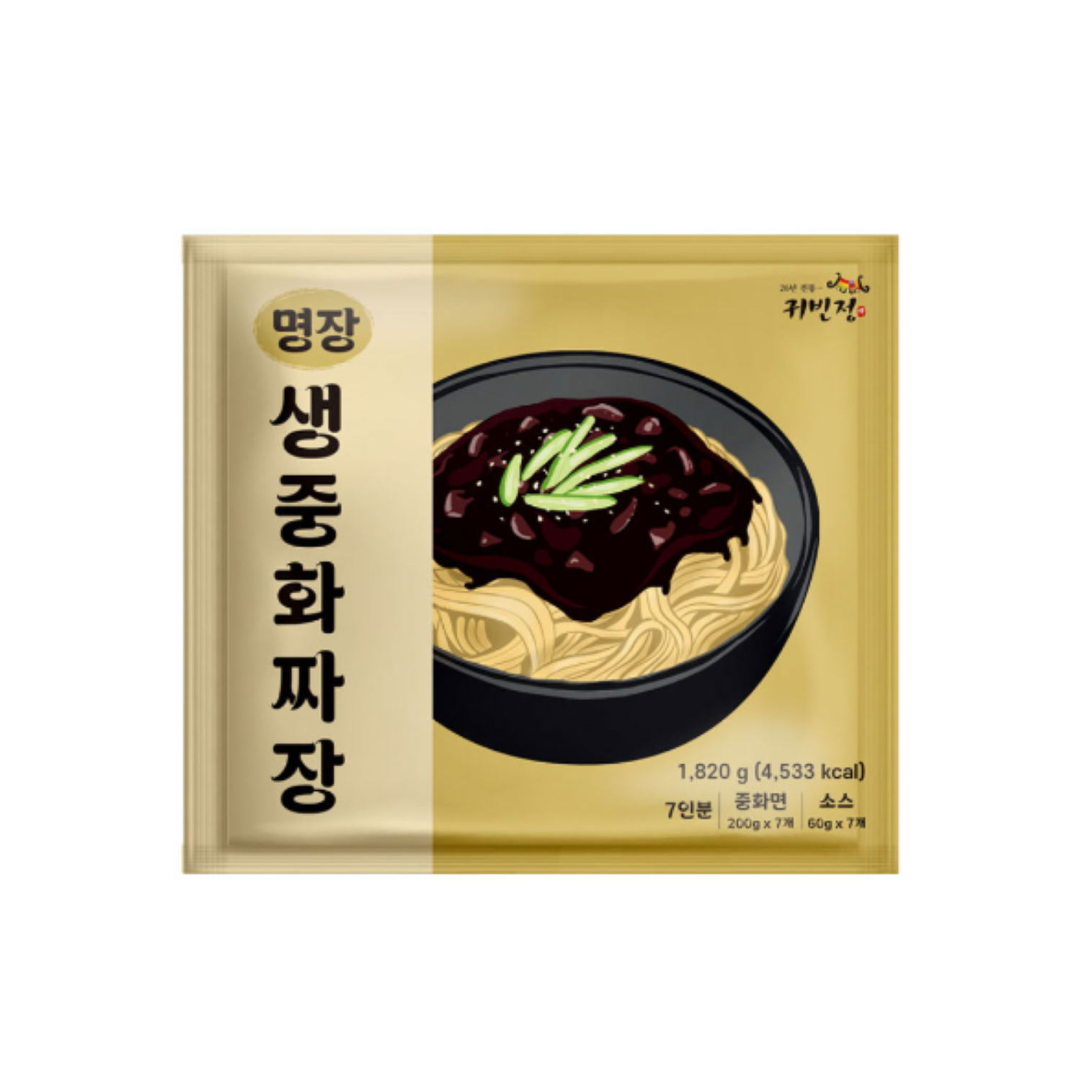 UNKNOWN UNKNOWN 귀빈정 장인의 명장 중화 짜장면7인분 소스7개 1 820g 짜장면7인분 소스7개 1 820g x 1셋트 7개 1 82g
