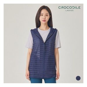 크로커다일레이디 스트라이프패턴롱베스트 CLBMVT103 205820