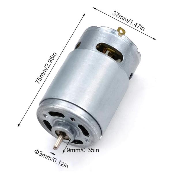 리튬 전기 드릴 전동 공구용 DC 모터 D 샤프트 출력 RS550 12-21V