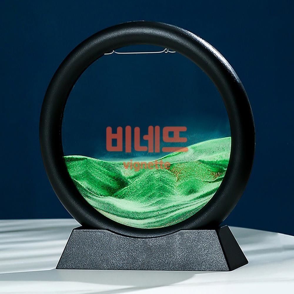네뜨몰 샌드 아트 액자 블랙그린 감성인테리어소품 모래멍샌드아트