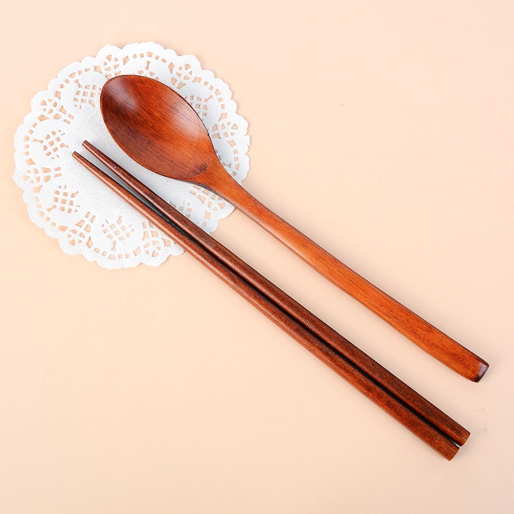 원목 숟가락 젓가락 옻칠 고급 천연 수저SET