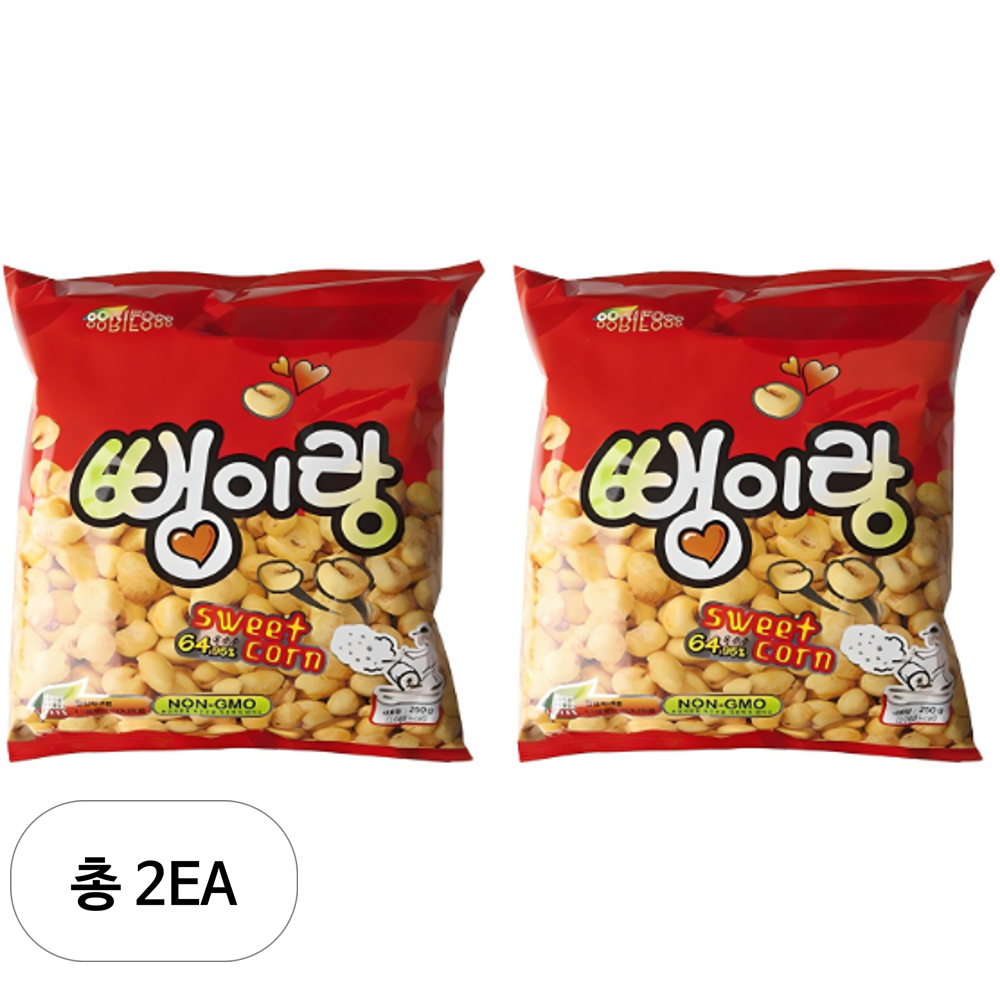 우리 우리식품 뻥이랑 250g 2개