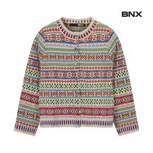 BNX 에스닉 패턴 니트가디건 BW4CD021L0