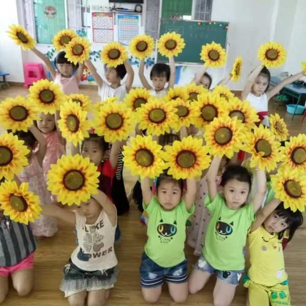 타임딜 해바라기 댄스 공연 소품 꽃을 들고 유치원 학교 스포츠 만남 입문 급유