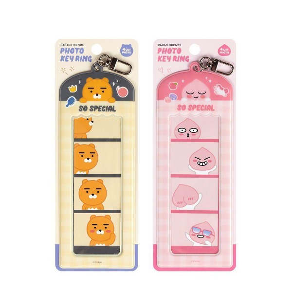 카카오프렌즈 카카오프렌즈 4컷 포토 키링 1개 라이언 어피치