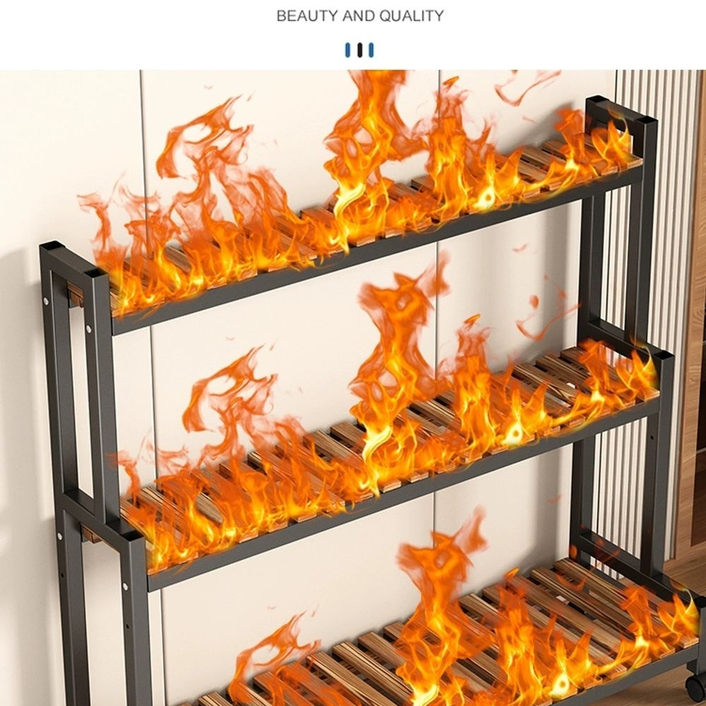 베란다 이동식 화분 탄소대나무 받침대 다육이 거치대