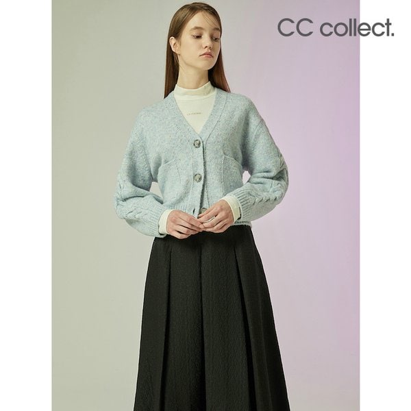 씨씨콜렉트 CC콜렉트 CC콜렉트 브이넥 팬시 니트 가디건 LV 99 Light Violet LV1 C234KSL042 746068