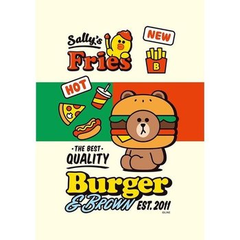 JHQRLYJG 4B 라인프렌즈 버거프렌드 직소퍼즐 108피스