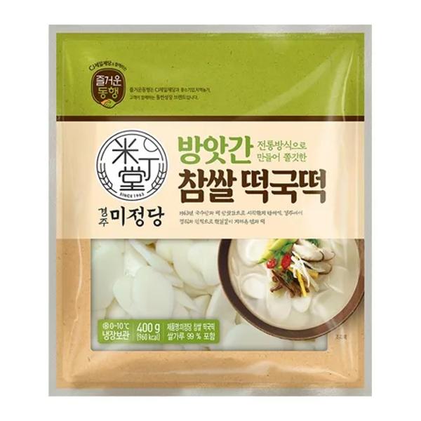 CJ CJ 즐거운동행 미정당 방앗간참쌀떡국떡 400g 과일모찌 간식선물 아침대용 쫀득 치즈떡 개별포장