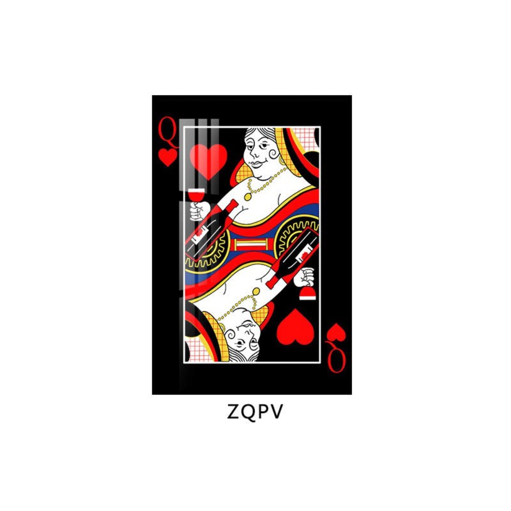 홀덤펍 인테리어 장식 벽 액자 그림 소품 펖 바 카지노 바카라 카드 대형 70 x 100 U
