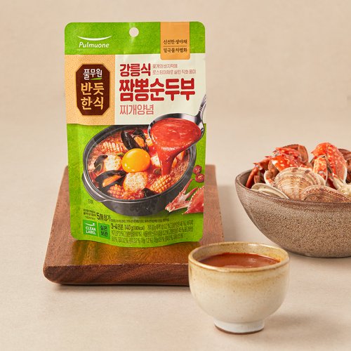 풀무원 풀무원 반듯한식 강릉식짬뽕순두부찌개양념 140g