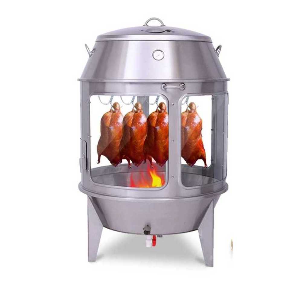 숯불 바베큐 통 스테인레스 업소용 통닭 오리 구이 투명유리 숯불 난로