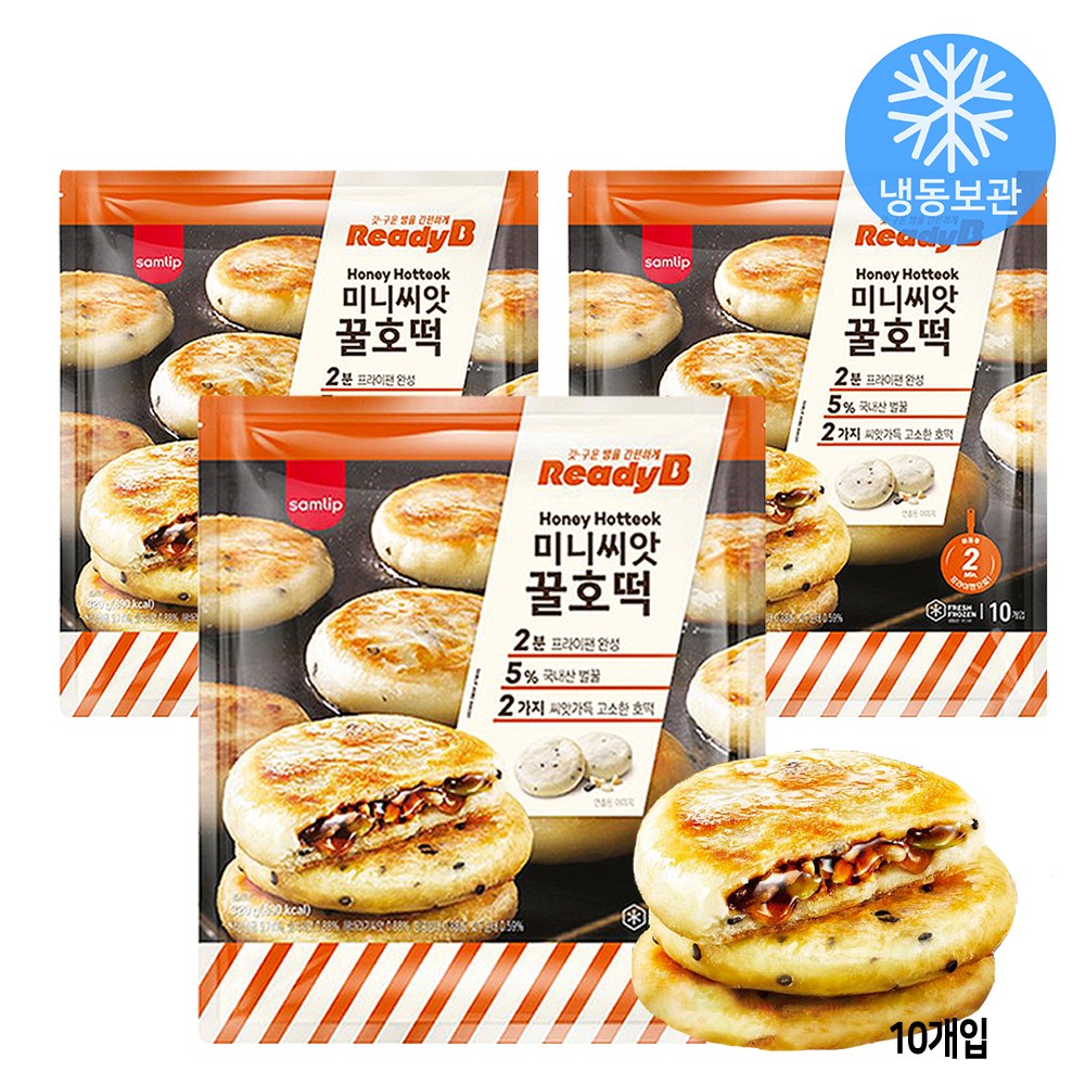 삼립 삼립 SPC 냉동 미니 씨앗 꿀호떡 3개 320g