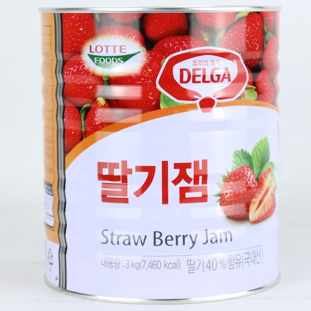 블루힐 진산푸드 롯데푸드 델가 딸기잼 3kg 2개