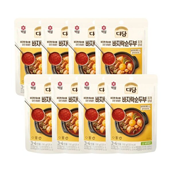 CJ 다담 순두부찌개양념 130g x8개