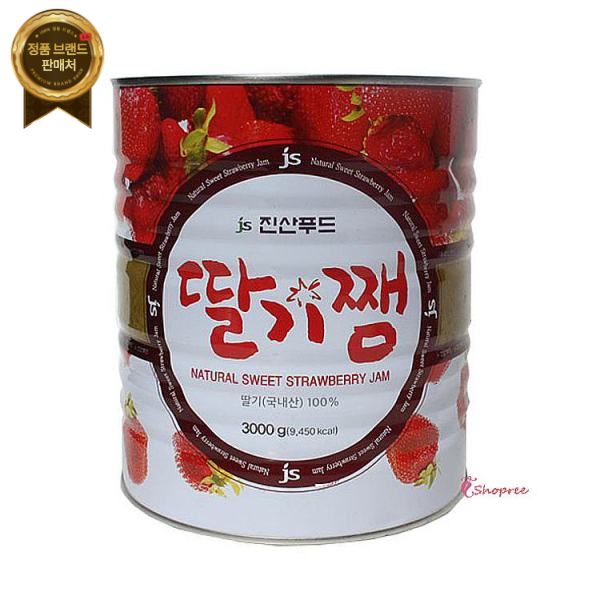 진산딸기잼 3Kg 토핑용 생활 발라먹는 식품abc081 - 진산 딸기잼3kg