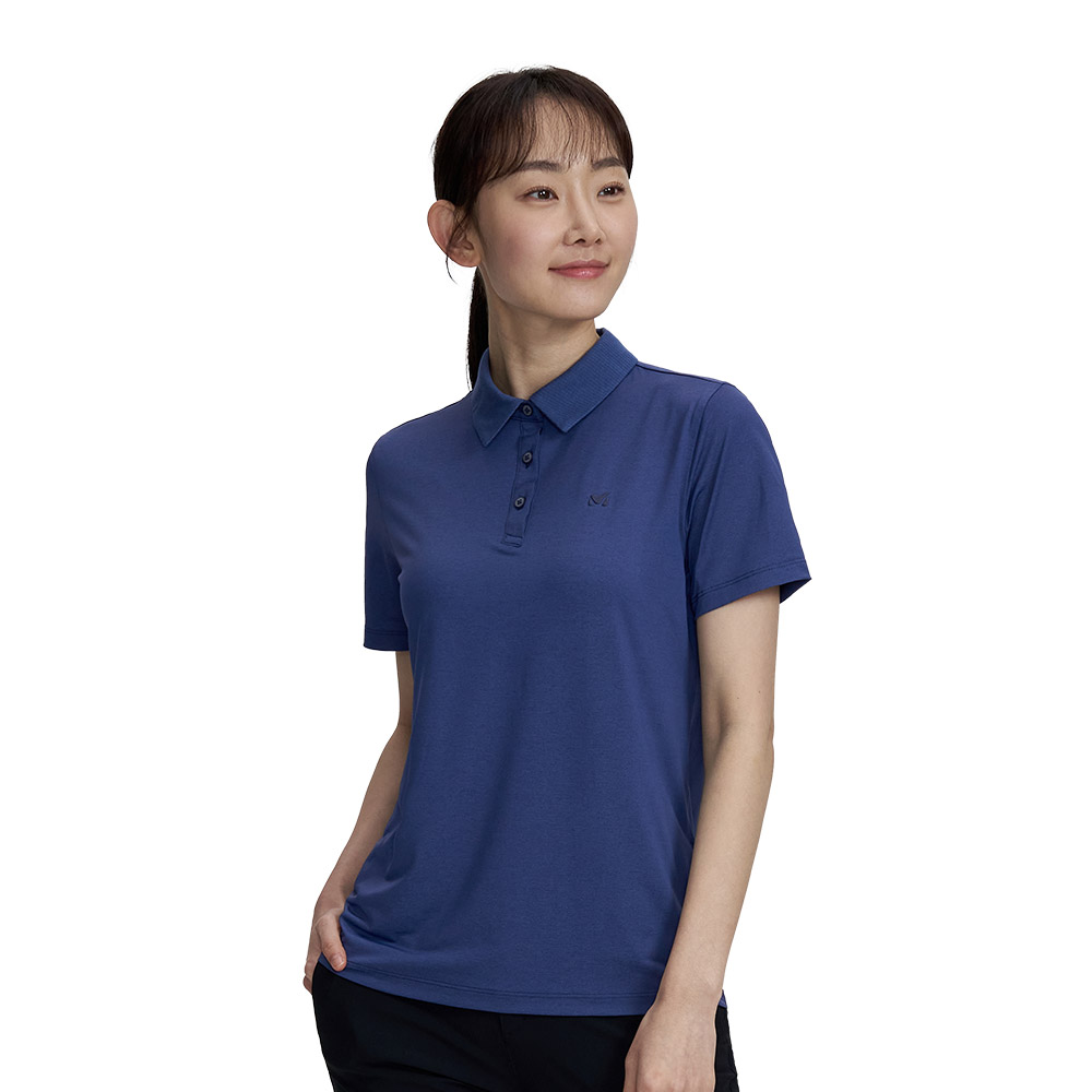 MILLET 구매금액별 MILLET 밀레 여성 콜드엣지 세인트 반팔 카라 티셔츠 D MVTUT861 105