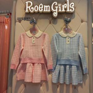 로엠걸즈 로엠걸즈 로엠걸즈 DP01 레이스체크 스웨터세트 레이스체트 스웨터세트 RGSM24W2P