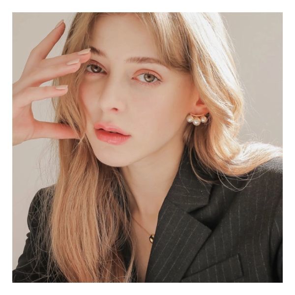 제이로렌 트리플 진주 귀걸이 M03510