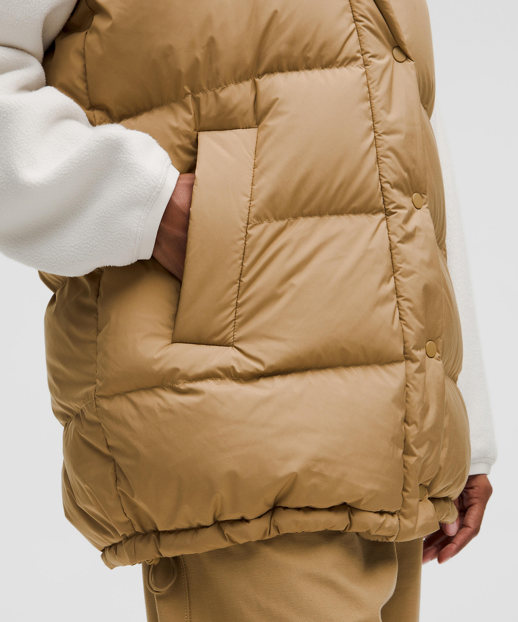 룰루레몬 LULULEMON Wunder Puff 600-다운필 중간 길이 조끼 Wunder Puff own-Fill Mid-Length Vest 600-D