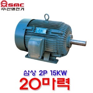 신명전기 TEFC 삼상 6극 18 5KW 25마력 모터 유도전동기 6P 전폐형 모터