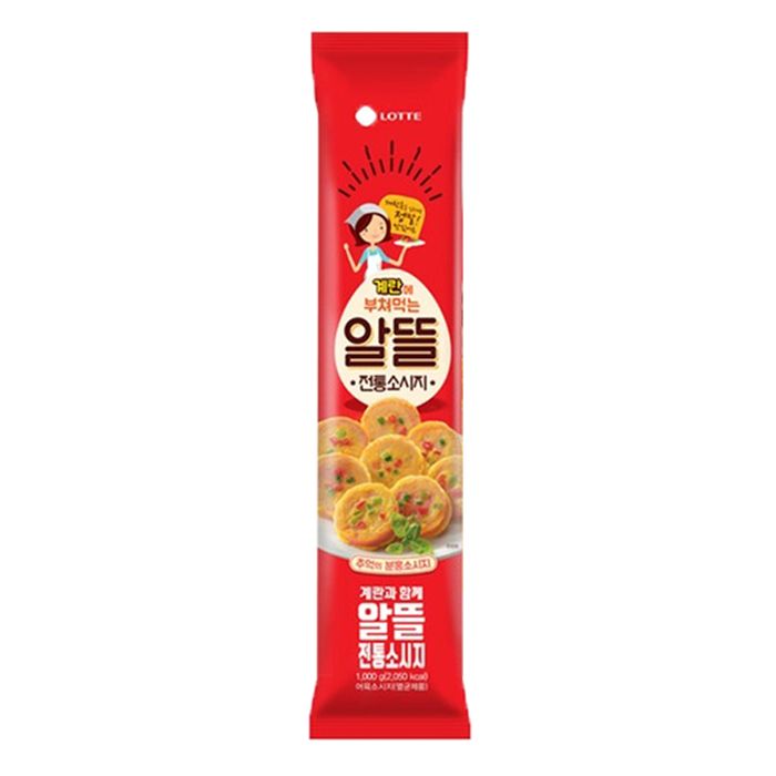 롯데웰푸드 롯데햄 롯데햄 알뜰소시지 1kg 추억의 전통 소시지 어육 계란 반찬 도시락