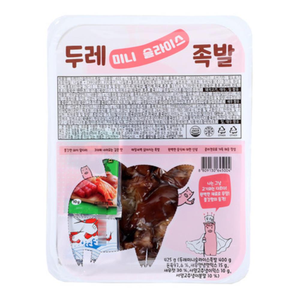 두레식품 미니슬라이스족발 400g 두레-안주용 야식 냉장족발