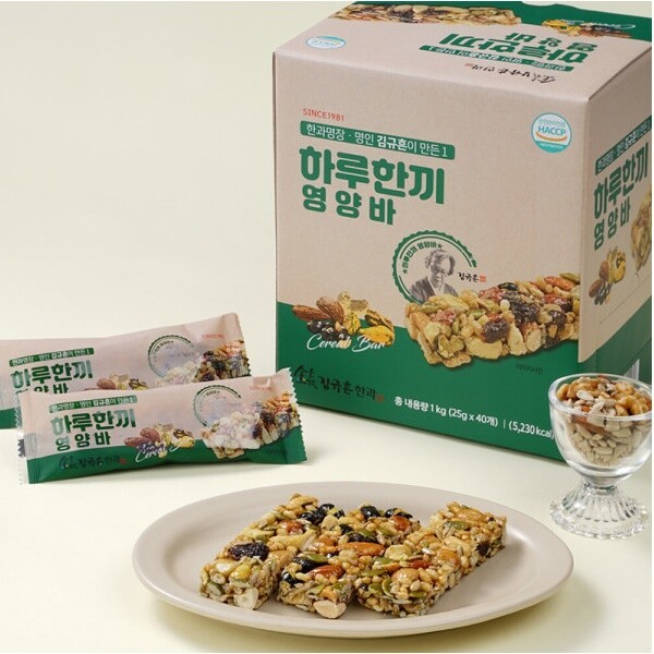 김규흔 한과 하루한끼 영양바 80개입 40개입 X 2박스
