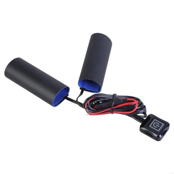 스노모빌 ATV USB DC12V 핸들바 워머 키트용 오토바이 바이크 온열 열선 그립 핸들