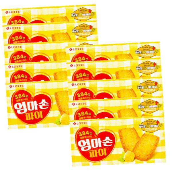 롯데웰푸드 엄마손 파이 127g 10개 스낵