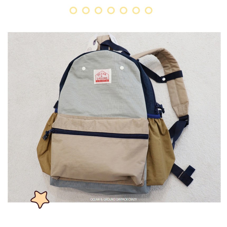 오션앤그라운드 오션앤그라운드 아동 백팩 DAYPACK CRAZY L사이즈 6종 라이트