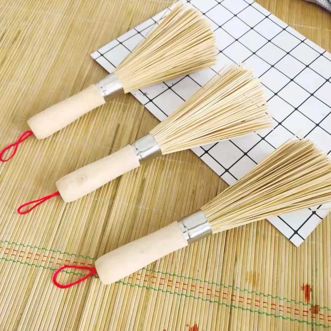 야채솔 니베아데오드란트 대나무 냄비 브러시 긴 손잡이 웍 청소 접시 가정용