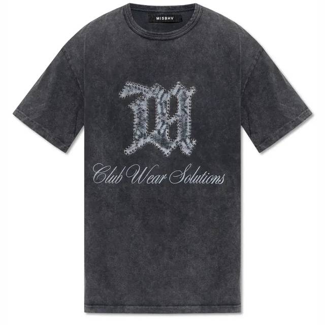 MISBHV Misbhv 클럽 솔루션 장식 티셔츠 STONEWASH 241M1000STONEWASH