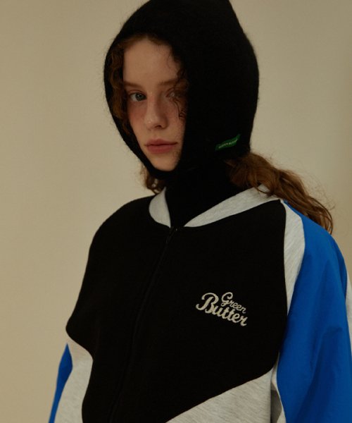 그린버터 Wind Breaker Warm Sweat Zip-up Melange 001