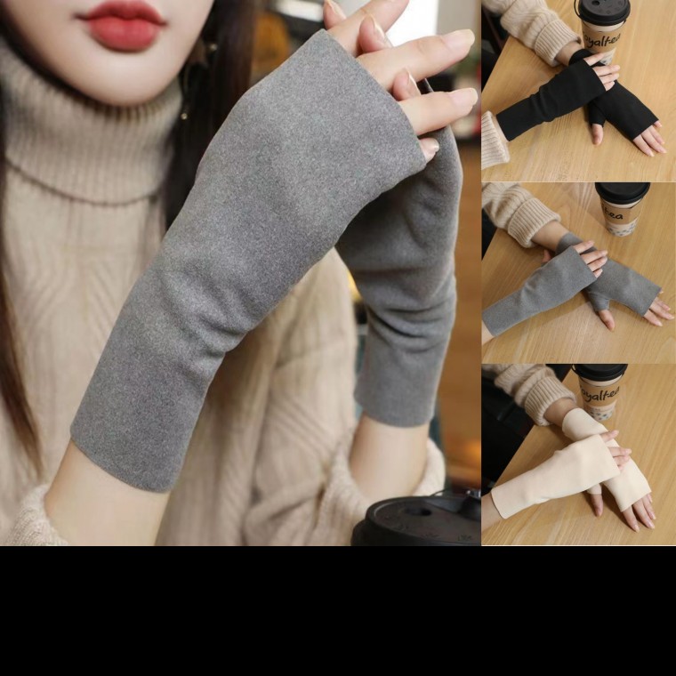 얇은 기모 무지 핸드워머 겨울 보온 슬림 암워머 손토시