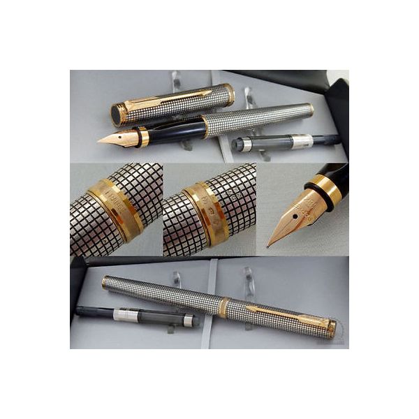 파카 파카 Parker Premier Sterling Fountain Pen Medium Pt