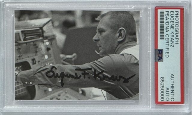 NASA 비행 디렉터 유진 진 크란츠 EUGENE GENE KRANZ 서명 사진 PSA DNA COA 사인 공간
