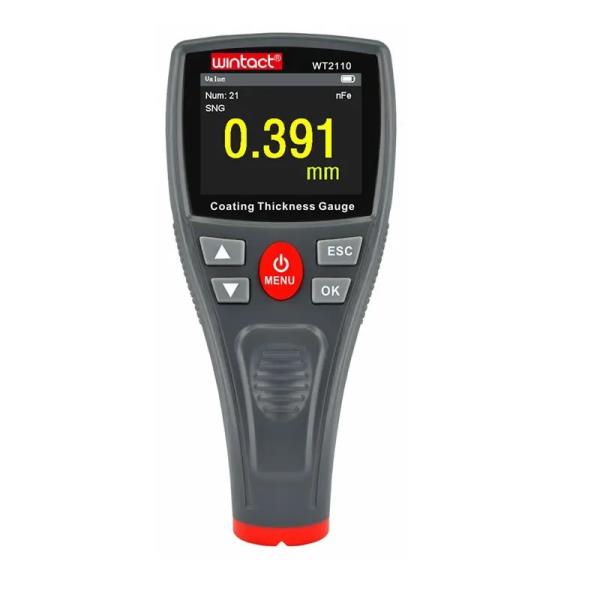 Wintact Fe NFe 코팅 페인팅 전기 도금 두께 게이지 컬러 LCD 디지털 자동차 필름 다리미 블루투스 측정 도구 0 1500um