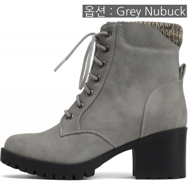 디에프디인터내셔날 Soda 소다 Single Lug Sole Chunky Heel Combat Ankle Boot Lace up wSide Zipper Bootie 청키 앵클 부