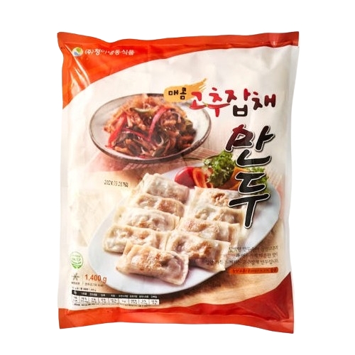 청아냉동식품 매콤 고추잡채 만두 