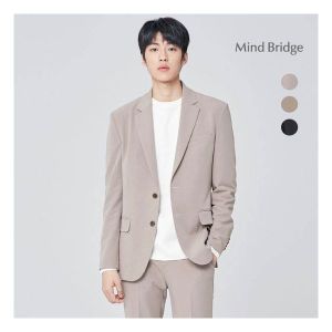 마인드브릿지 WAY스판솔리드자켓 셋업 MUJK0101 493357