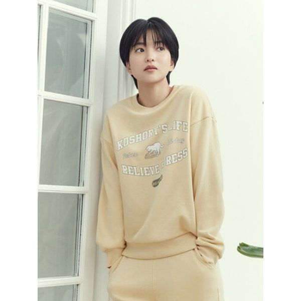 폴햄 여성 코숏 소프트테리 맨투맨 PHE1TR2020 522615