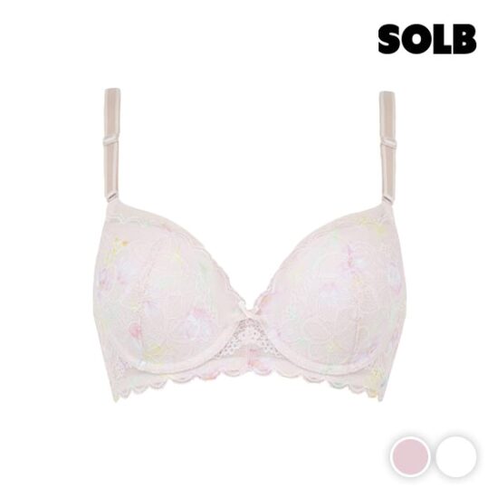 솔브 클리어런스 플라워리 더블본 브라 SSBRD303