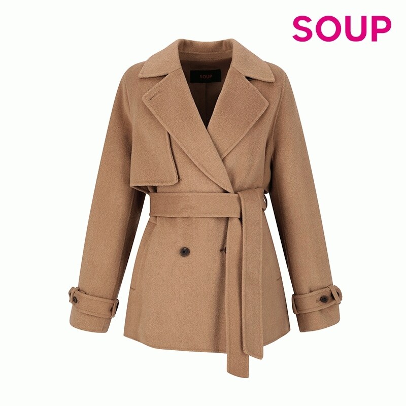 SOUP 숏카라 더블버튼 제천벨트 코트 SZAHC33 12