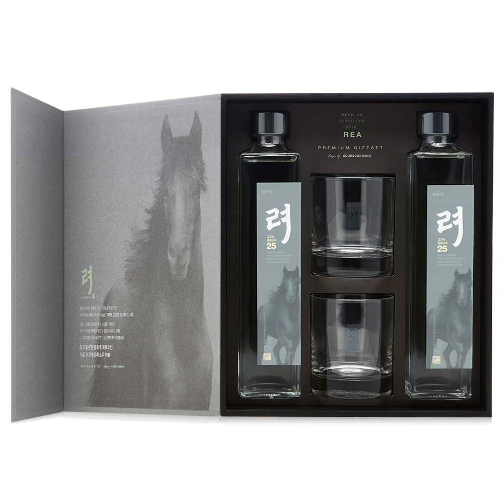 려 특1호 선물세트 25도 375ml x 2병