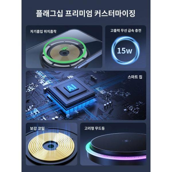 토요타 코롤라 캠리 RV Magsafe 마그네틱 차량용 휴대폰 충전 거치대 적용