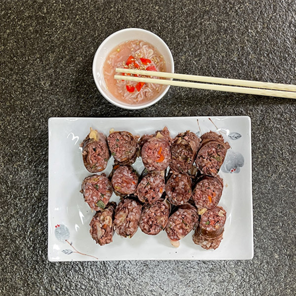 mo-ga 아바이 수제 고기순대 전통방식 속초 중앙시장 명물 순대 1kg - 함경도식 수작업 통순대 삼색순대 슬라이스순대