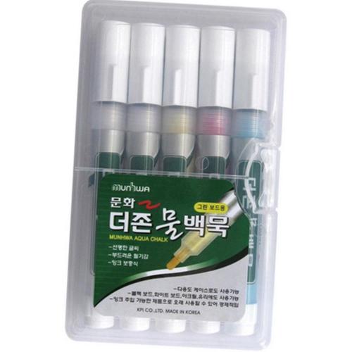 문화 물백묵 5본세트 문화